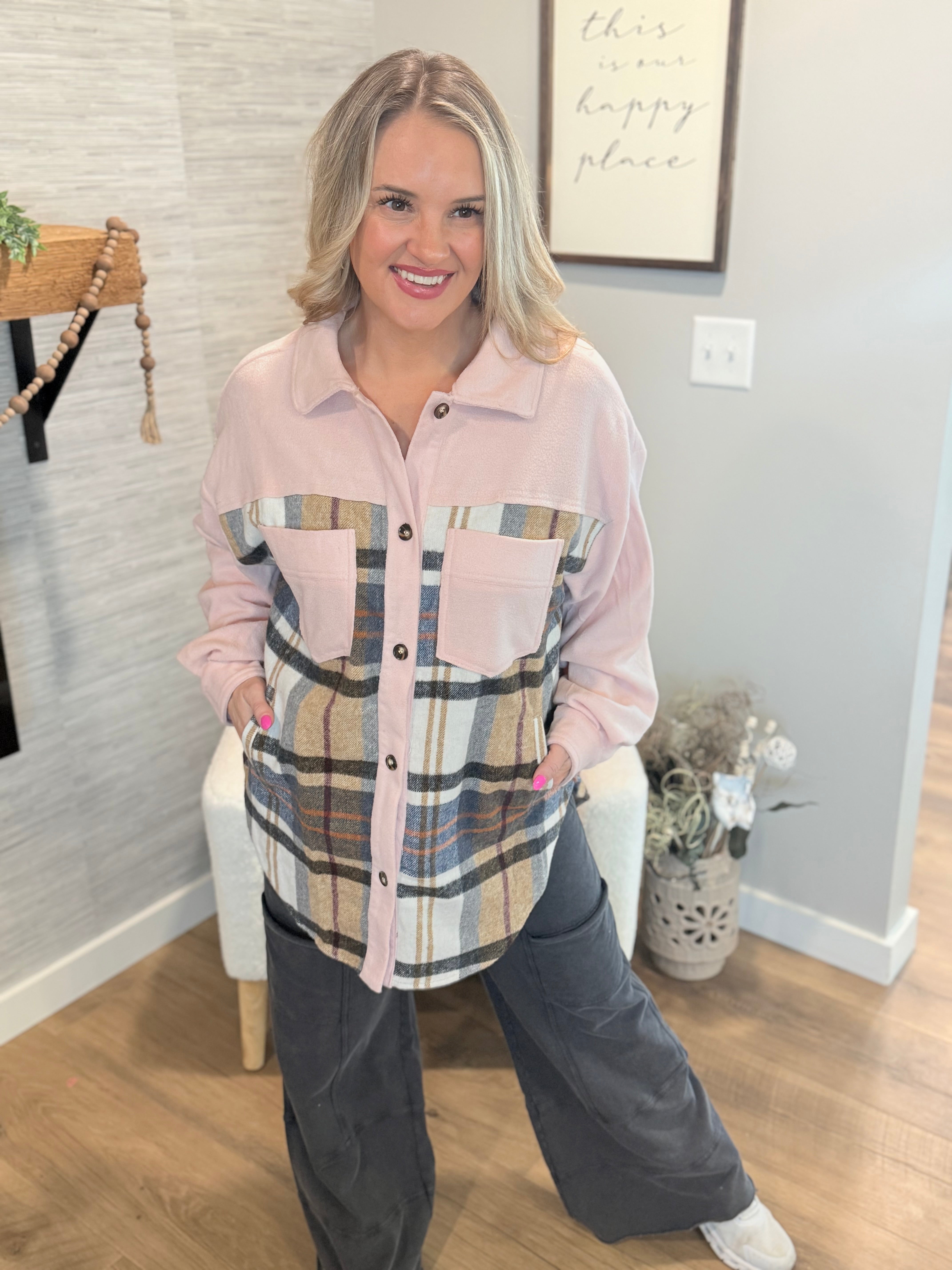 Cozy Getaway Shacket-110 Long Sleeve Top-bibi-The Lovely Closet, Women's Fashion Boutique in Alexandria, KY