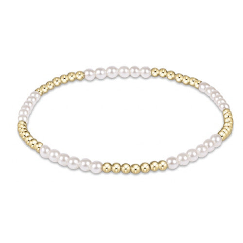 Classic Pearl Blissful 3mm Bead Bracelet-260 eNewton-eNewton-The Lovely Closet, Women's Fashion Boutique in Alexandria, KY