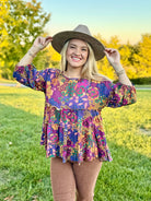 FINAL SALE - Plum's The Word Top-110 Long Sleeve Top-The Lovely Closet-The Lovely Closet, Women's Fashion Boutique in Alexandria, KY