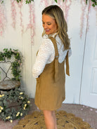 Faux Suede Jumper-180 Dresses-The Lovely Closet-The Lovely Closet, Women's Fashion Boutique in Alexandria, KY