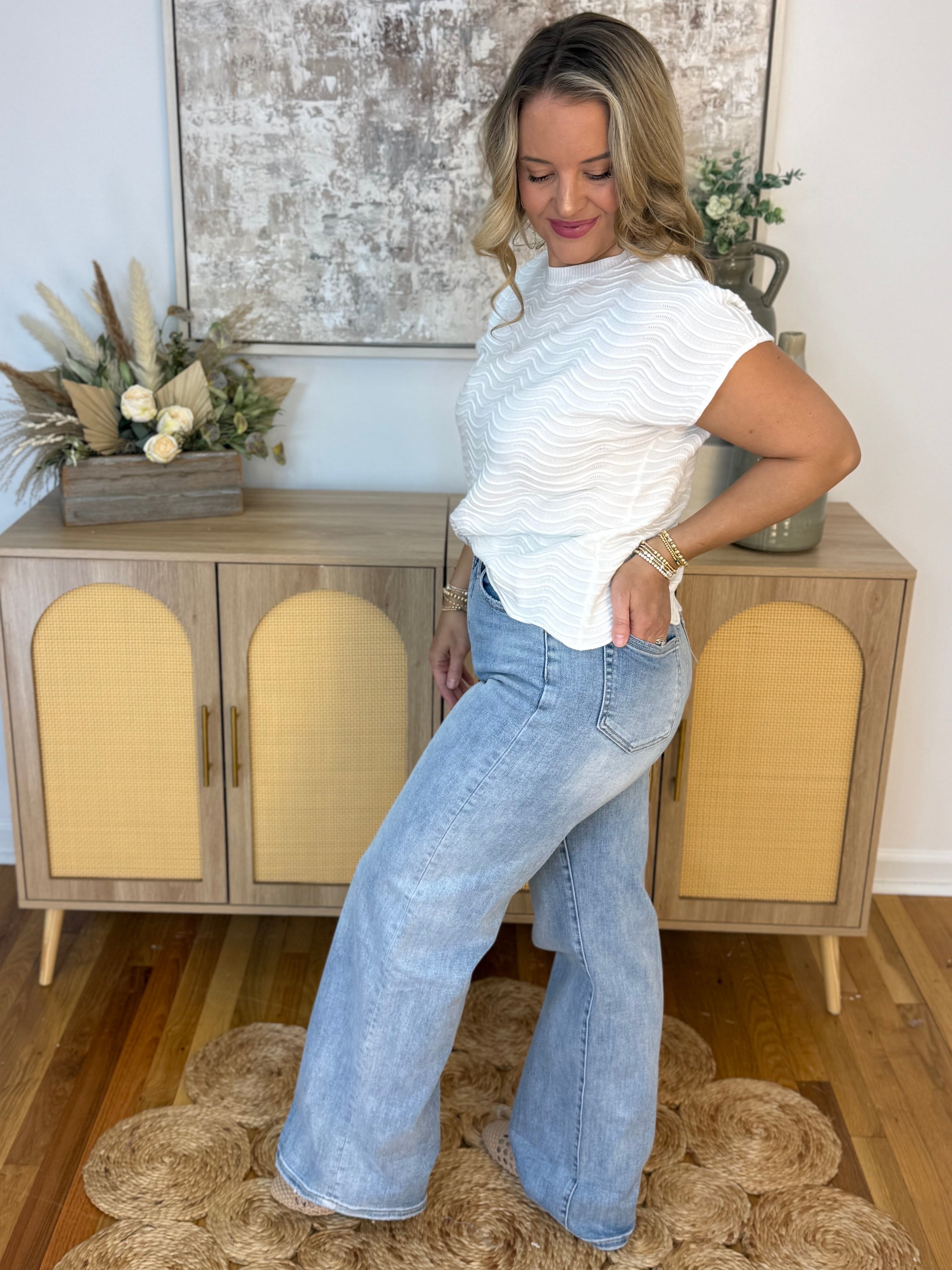 Mica High Rise Wide Leg-210 Jeans-Mica Denim-The Lovely Closet, Women's Fashion Boutique in Alexandria, KY