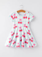 Charming Cherry Plaid Girls' Dress-360 Carolines Closet-Rylee Faith Designs-The Lovely Closet, Women's Fashion Boutique in Alexandria, KY