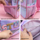 Girls Tie Dye Backpack with Glitter Varsity Letters-360 Carolines Closet-Frog Sac-The Lovely Closet, Women's Fashion Boutique in Alexandria, KY