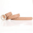 Rhinestone & Pearl Belt - Khaki-280 Accessories-ACCITY-The Lovely Closet, Women's Fashion Boutique in Alexandria, KY