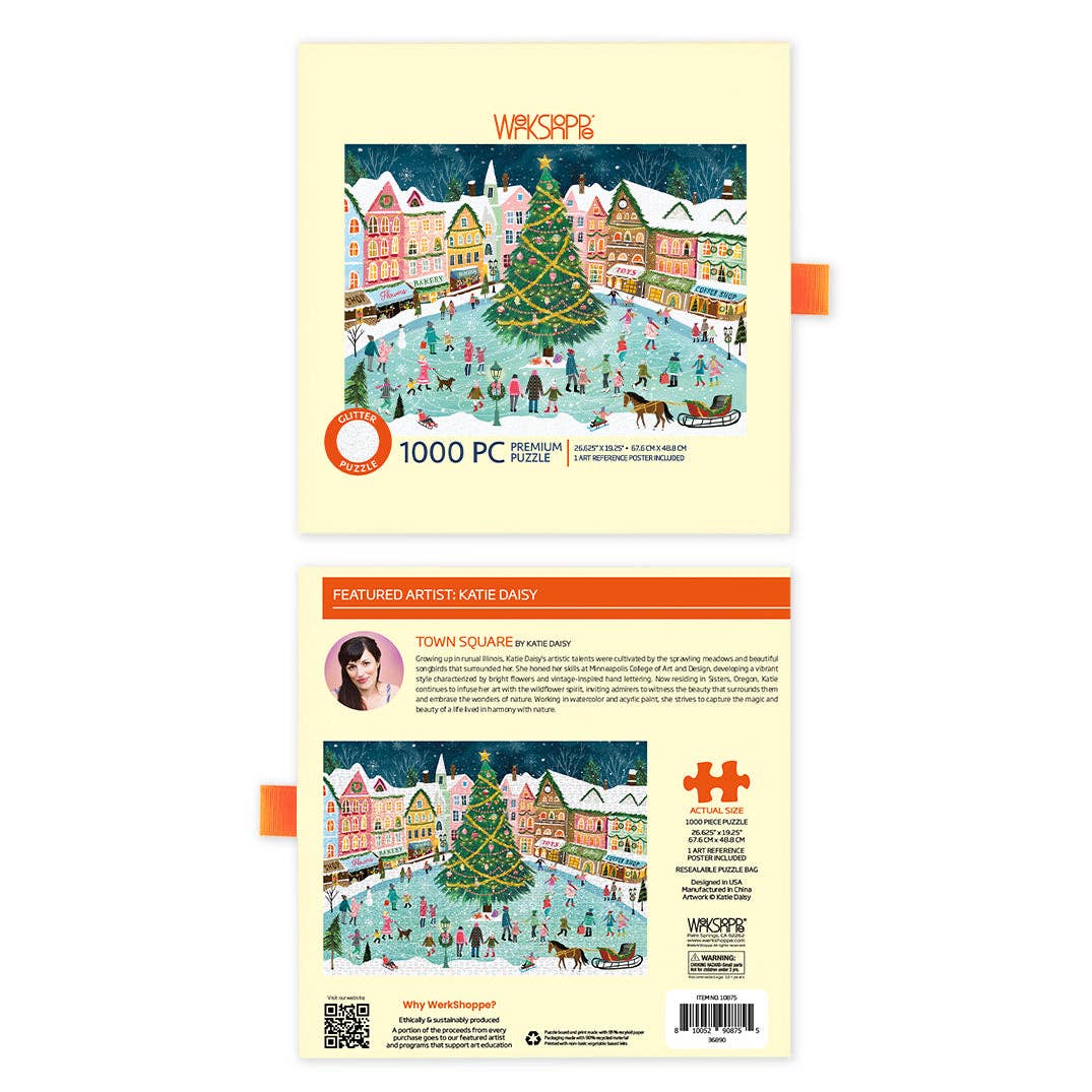 Town Square 1000 Piece Christmas Puzzle-310 Gift-WerkShoppe-The Lovely Closet, Women's Fashion Boutique in Alexandria, KY