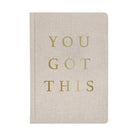You Got This - Tan and Gold Foil Fabric Journal-310 Gift-Sweet Water Decor-The Lovely Closet, Women's Fashion Boutique in Alexandria, KY