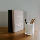 You Got This - Tan and Gold Foil Fabric Journal-310 Gift-Sweet Water Decor-The Lovely Closet, Women's Fashion Boutique in Alexandria, KY