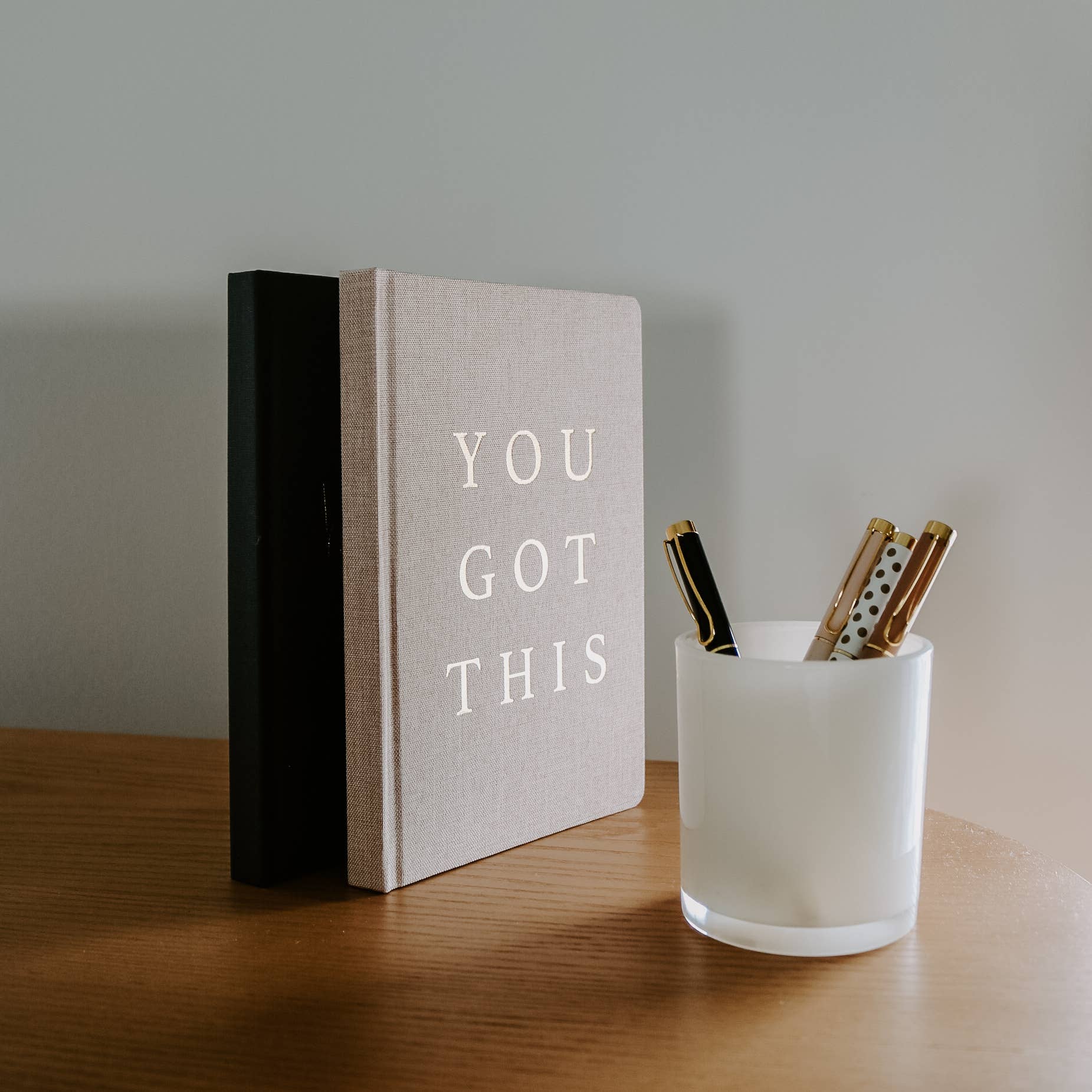 You Got This - Tan and Gold Foil Fabric Journal-310 Gift-Sweet Water Decor-The Lovely Closet, Women's Fashion Boutique in Alexandria, KY