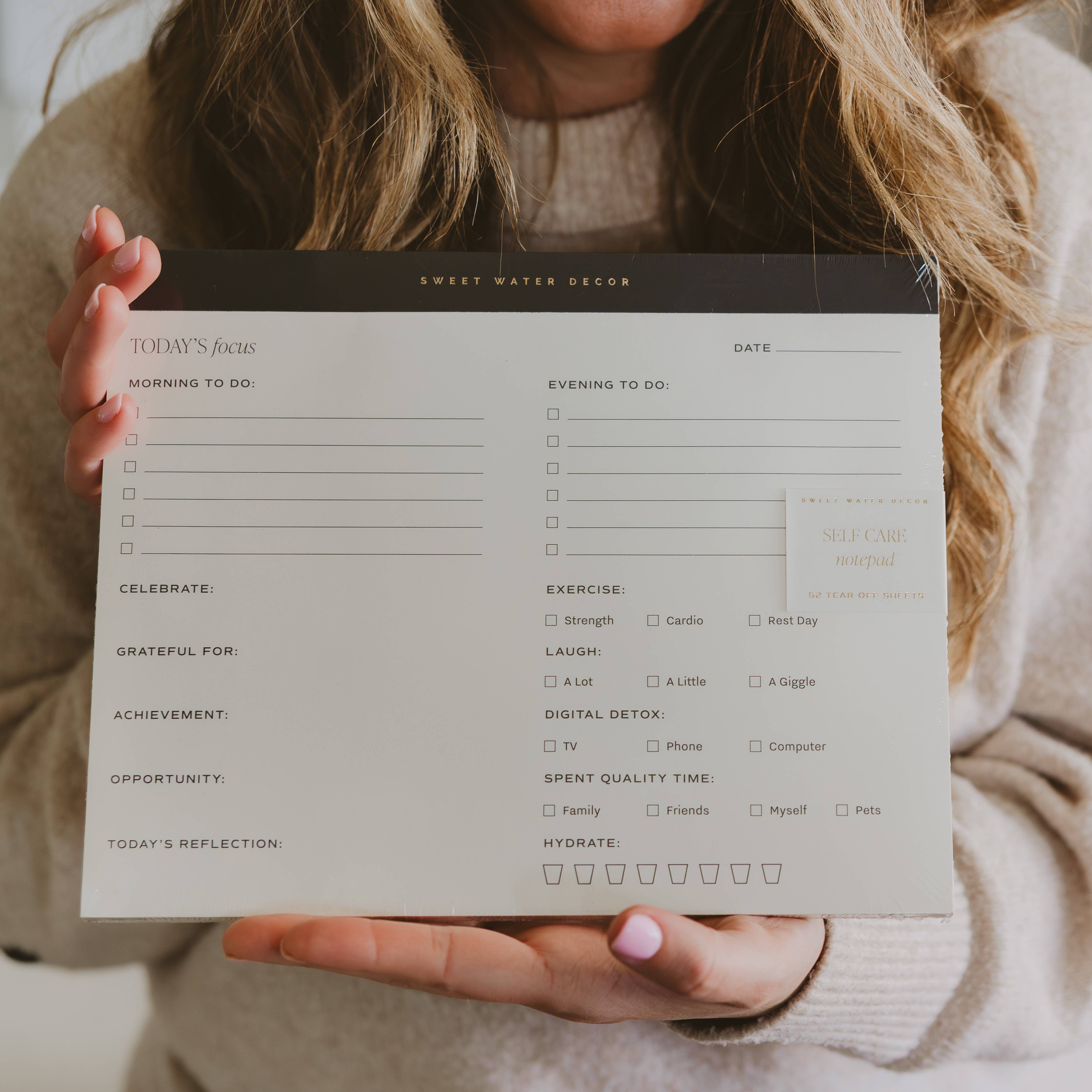 Self Care Notepad-310 Gift-Sweet Water Decor-The Lovely Closet, Women's Fashion Boutique in Alexandria, KY