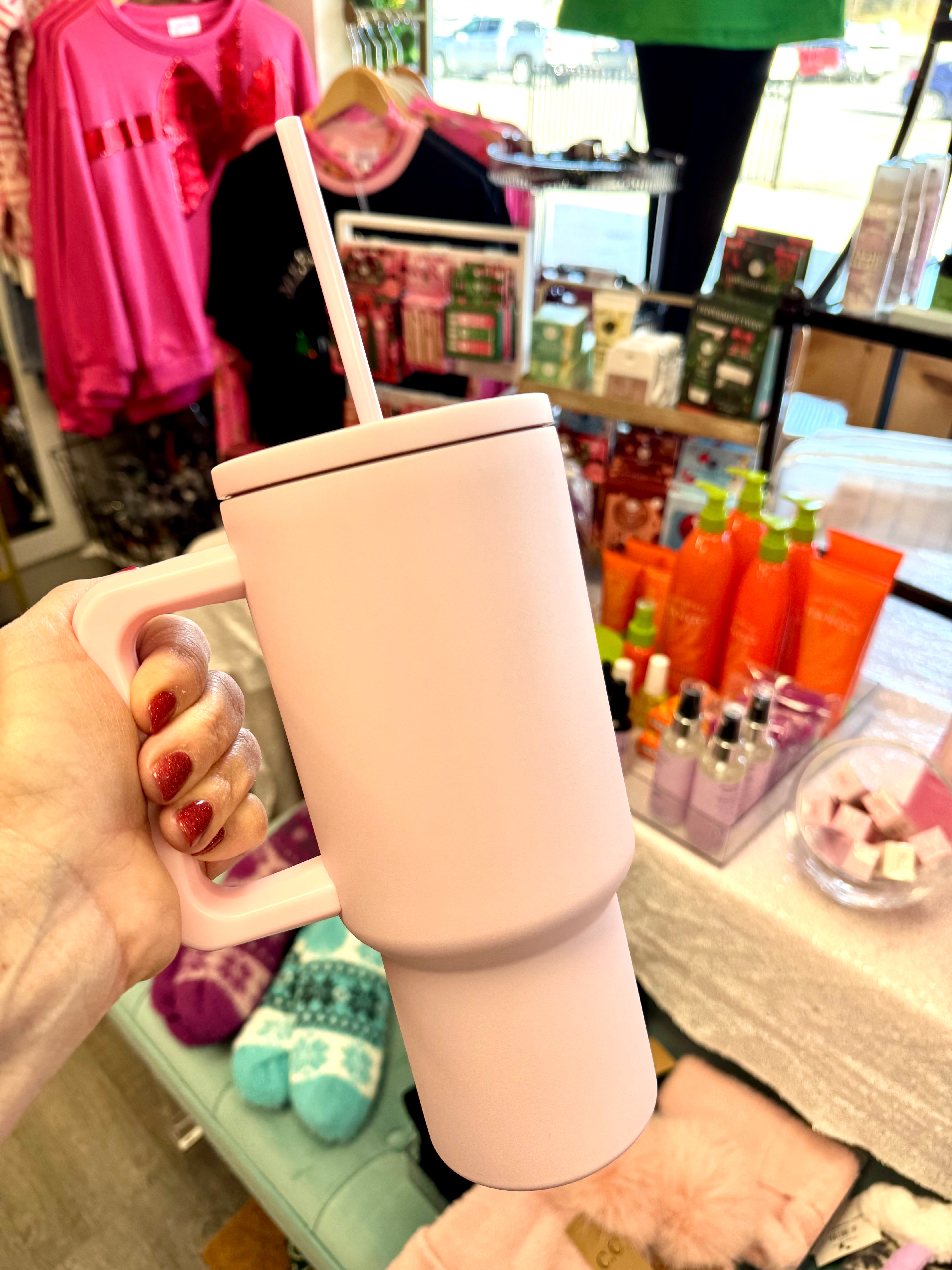 Pink Tumbler-310 Gift-The Lovely Closet-The Lovely Closet, Women's Fashion Boutique in Alexandria, KY
