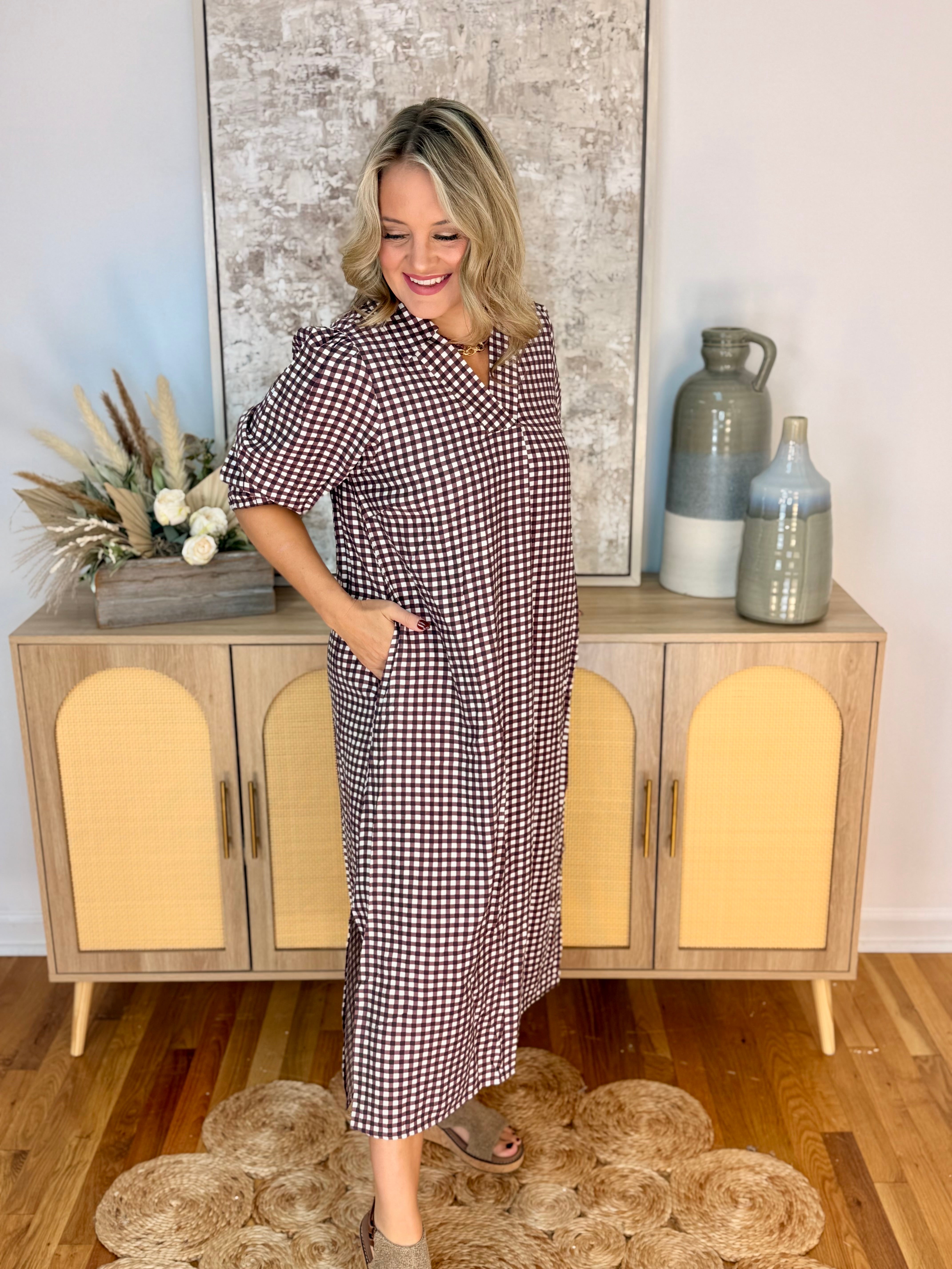 Changing Seasons Midi Dress-180 Dresses-Umgee-The Lovely Closet, Women's Fashion Boutique in Alexandria, KY