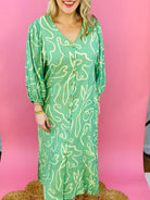 Lemon Lime Midi Dress-180 Dresses-easel-The Lovely Closet, Women's Fashion Boutique in Alexandria, KY