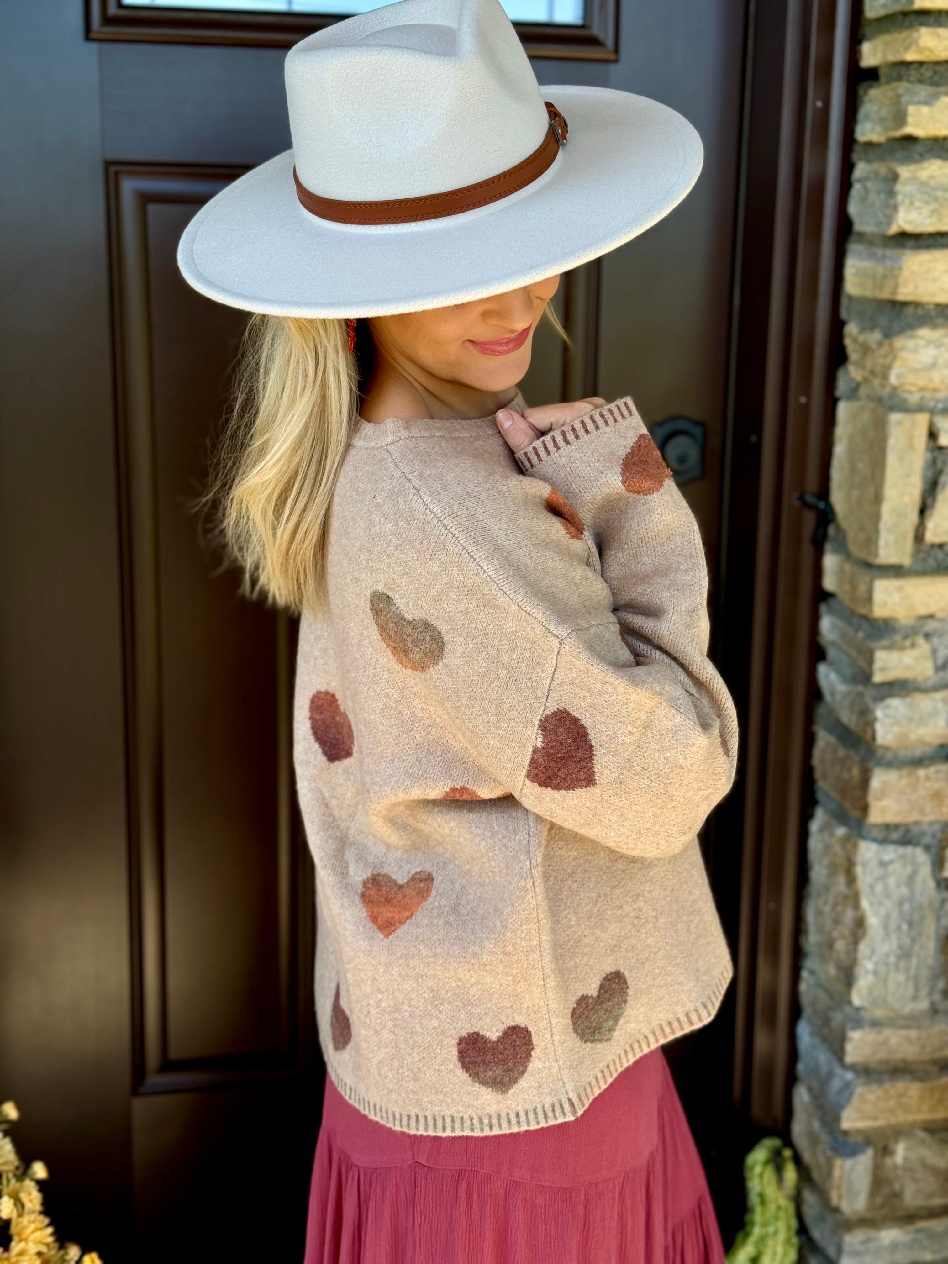 Hearts Falling for You Sweater-140 Sweaters-The Lovely Closet-The Lovely Closet, Women's Fashion Boutique in Alexandria, KY