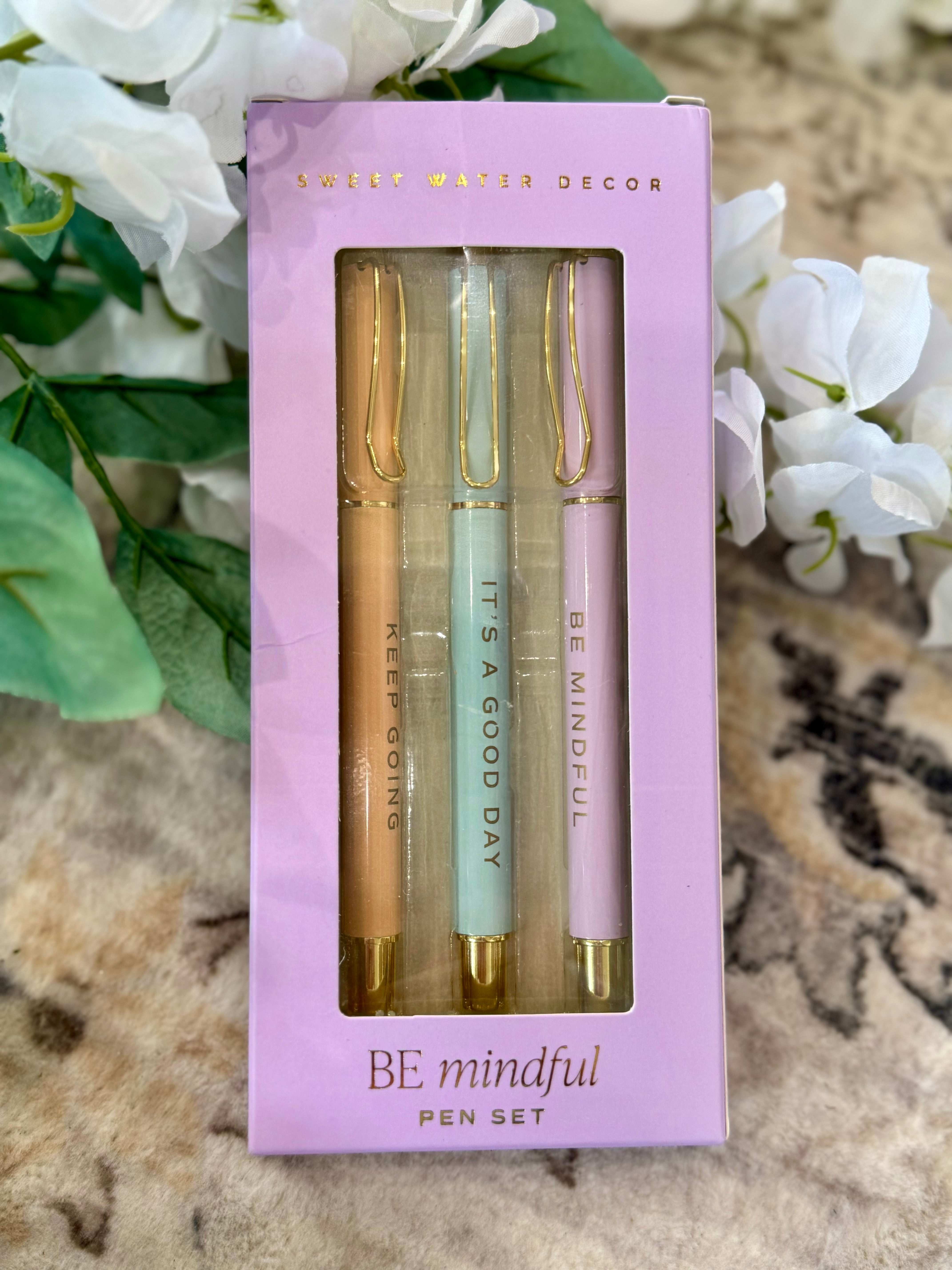 Be Mindful Pen Set-Pens-The Lovely Closet-The Lovely Closet, Women's Fashion Boutique in Alexandria, KY