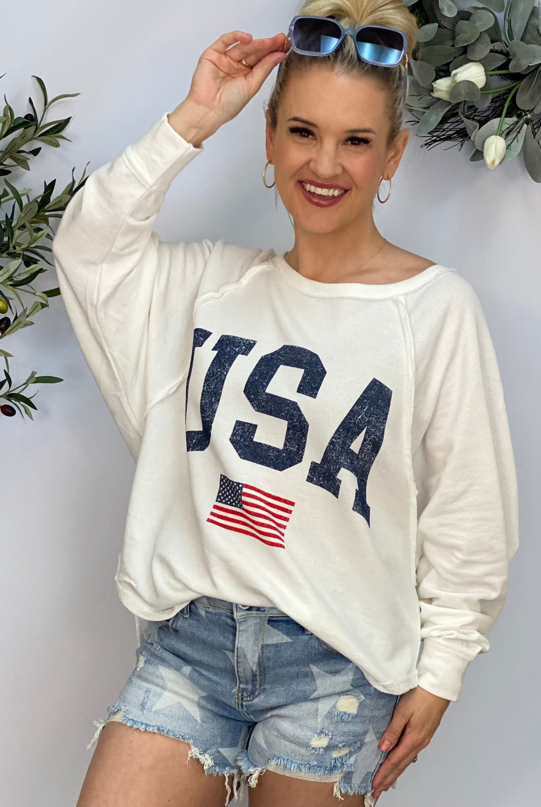 USA Pullover-pullover-The Lovely Closet-The Lovely Closet, Women's Fashion Boutique in Alexandria, KY