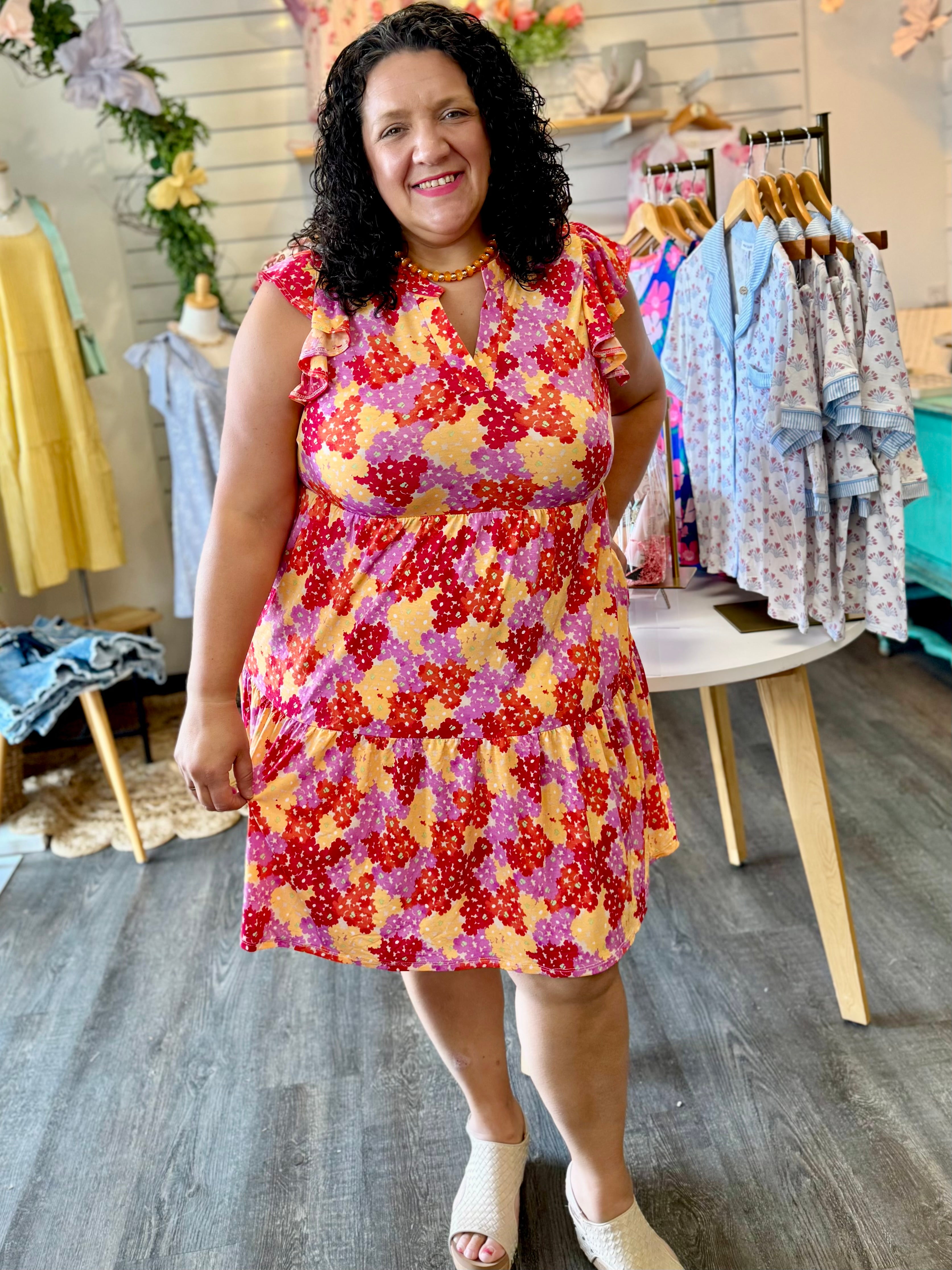 Lizzy Tiered Forever Dress-180 Dresses-Dear Scarlett-The Lovely Closet, Women's Fashion Boutique in Alexandria, KY