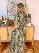 Seasonal Statement Maxi Dress-180 Dresses-She + Sky-The Lovely Closet, Women's Fashion Boutique in Alexandria, KY
