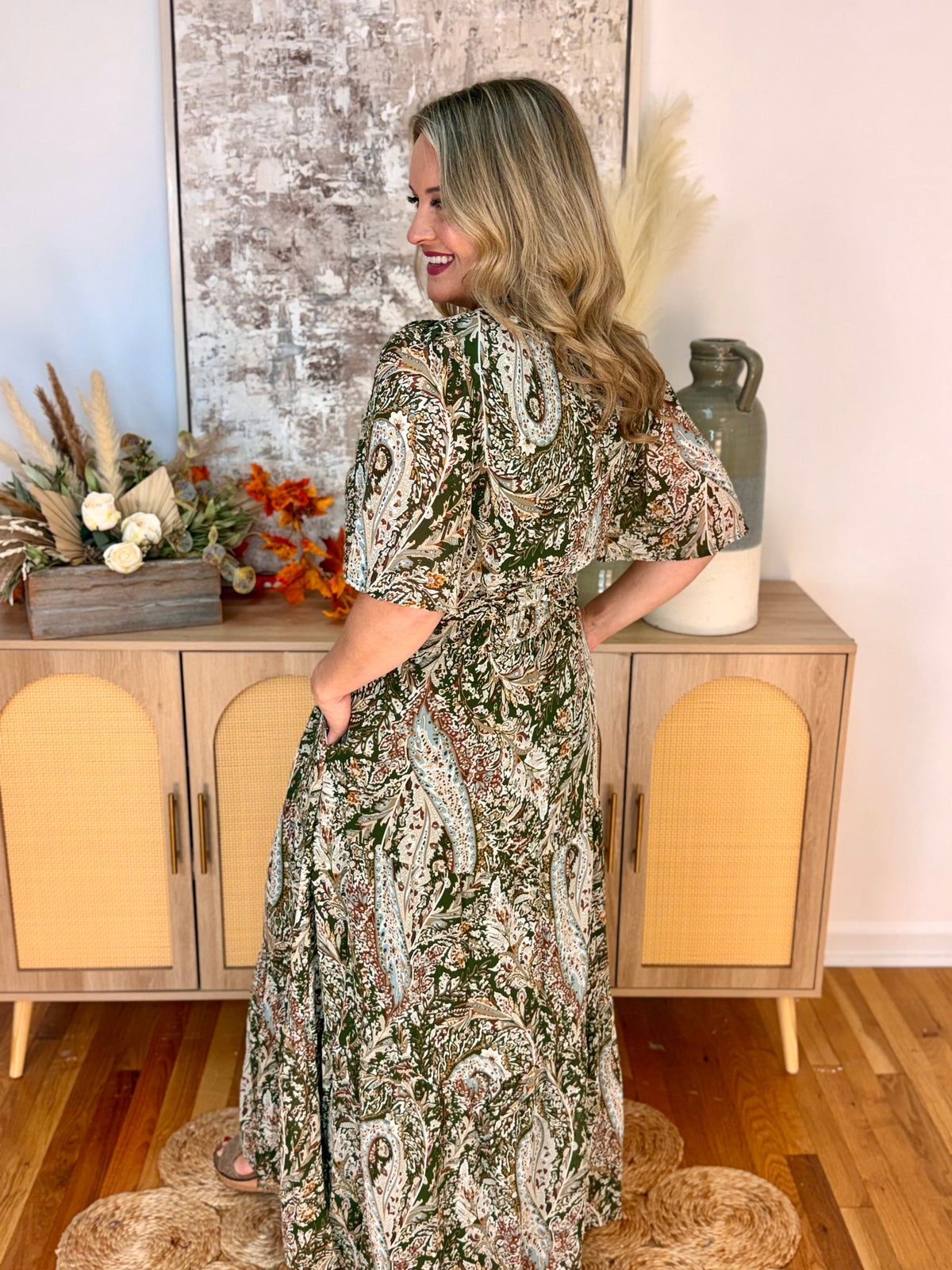 Seasonal Statement Maxi Dress-180 Dresses-She + Sky-The Lovely Closet, Women's Fashion Boutique in Alexandria, KY