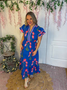 Pretty in Poppies Maxi Dress-180 Dresses-Umgee-The Lovely Closet, Women's Fashion Boutique in Alexandria, KY