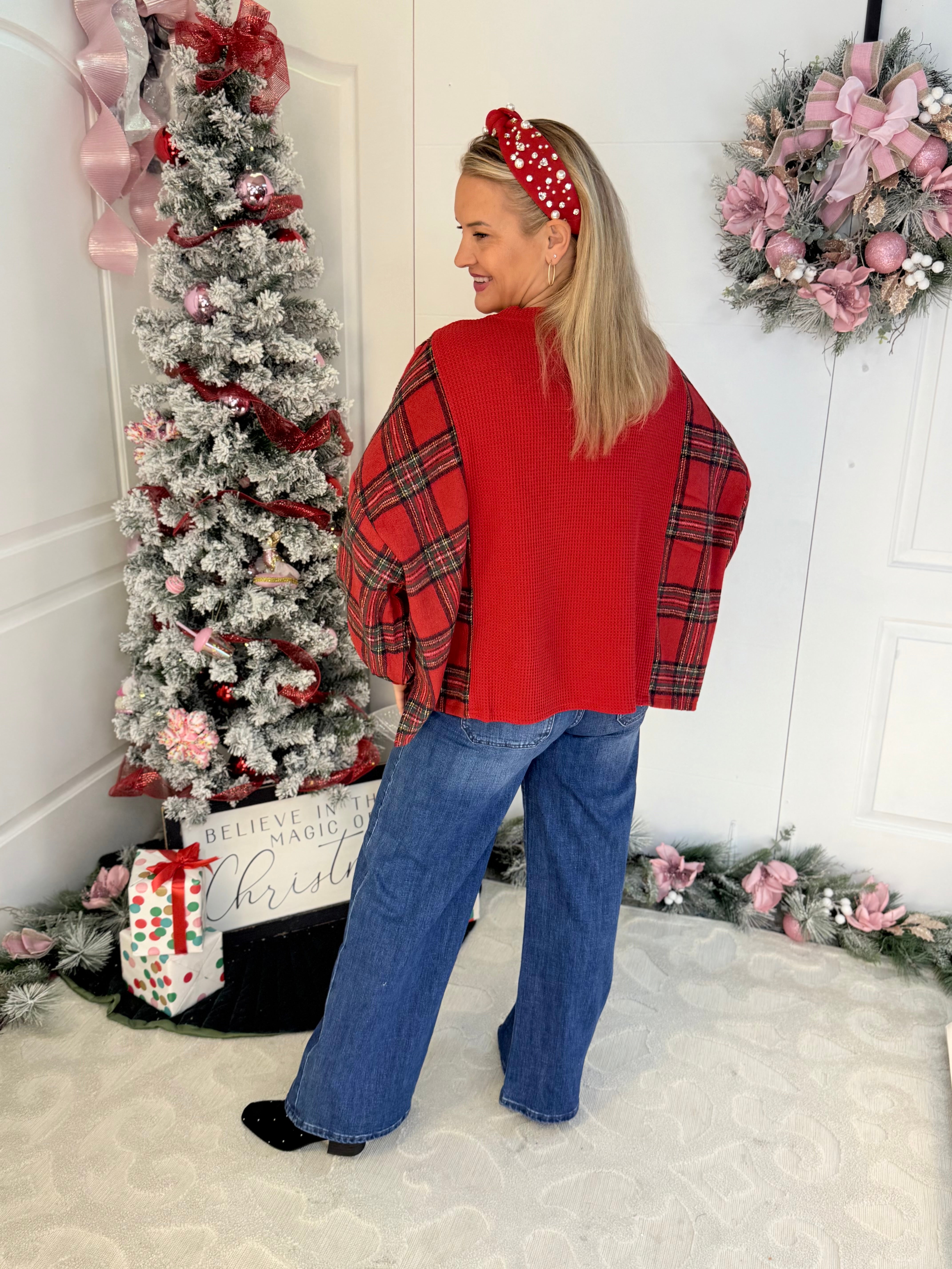 FINAL SALE - Christmas Town Pullover-110 Long Sleeve Top-Bibi-The Lovely Closet, Women's Fashion Boutique in Alexandria, KY