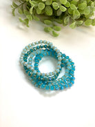 Summer Colors Bracelet Stack - Aqua-250 Jewelry-The Lovely Closet-The Lovely Closet, Women's Fashion Boutique in Alexandria, KY