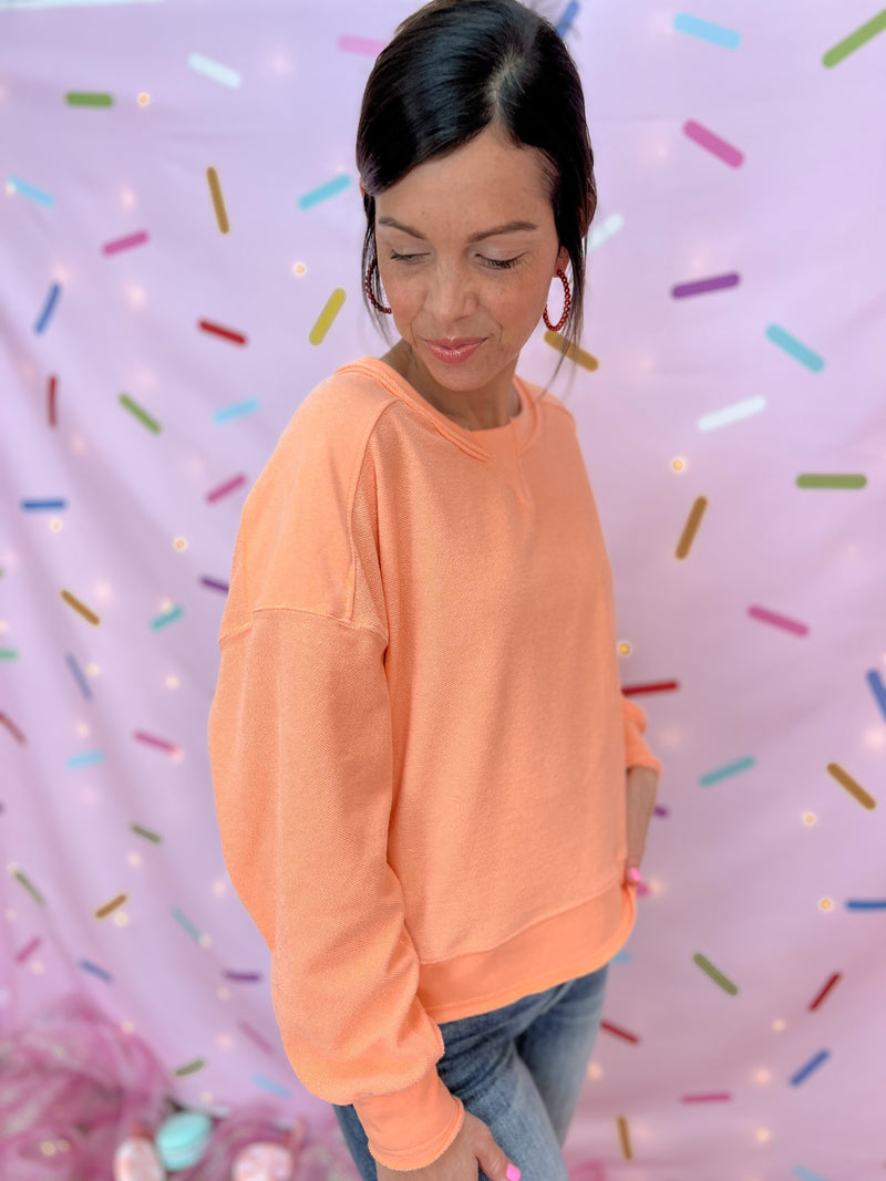Creamsicle Pullover-The Lovely Closet-The Lovely Closet, Women's Fashion Boutique in Alexandria, KY