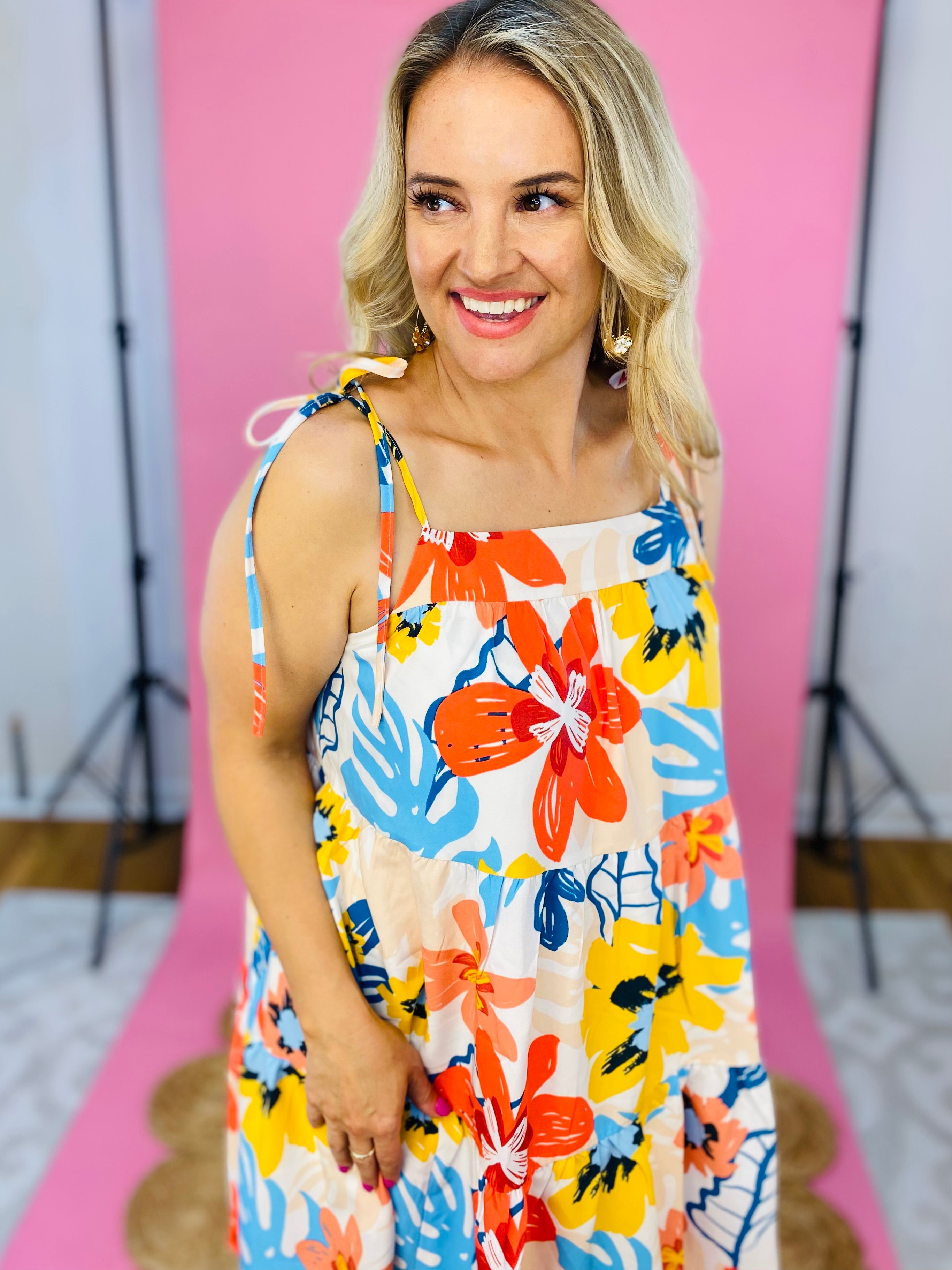 Island Oasis Dress-180 Dresses-Doe and Rae-The Lovely Closet, Women's Fashion Boutique in Alexandria, KY