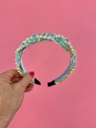 Pearly Headband - Mint-280 Accessories-The Lovely Closet-The Lovely Closet, Women's Fashion Boutique in Alexandria, KY