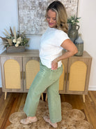 Mica High Rise Wide Leg Cropped Utility-210 Jeans-Mica Denim-The Lovely Closet, Women's Fashion Boutique in Alexandria, KY