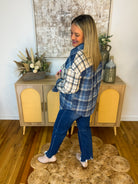 Winter Blues Shacket-170 Jackets/Outerwear-Blu Pepper-The Lovely Closet, Women's Fashion Boutique in Alexandria, KY