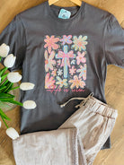 He is Risen Graphic T-Shirt-135 T-Shirt Bar-The Lovely Closet-The Lovely Closet, Women's Fashion Boutique in Alexandria, KY