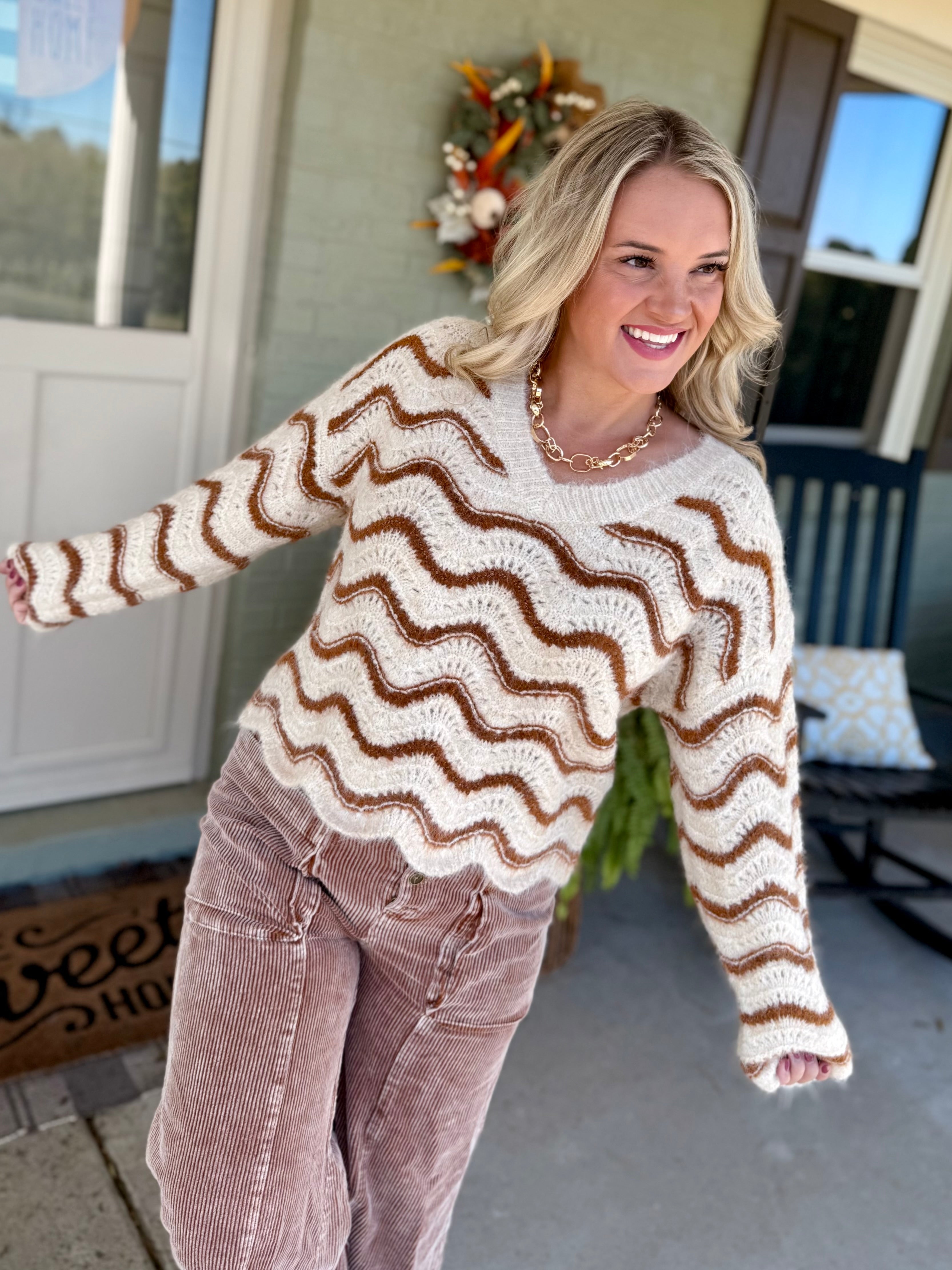 Maple Kiss Sweater-140 Sweaters-bibi-The Lovely Closet, Women's Fashion Boutique in Alexandria, KY