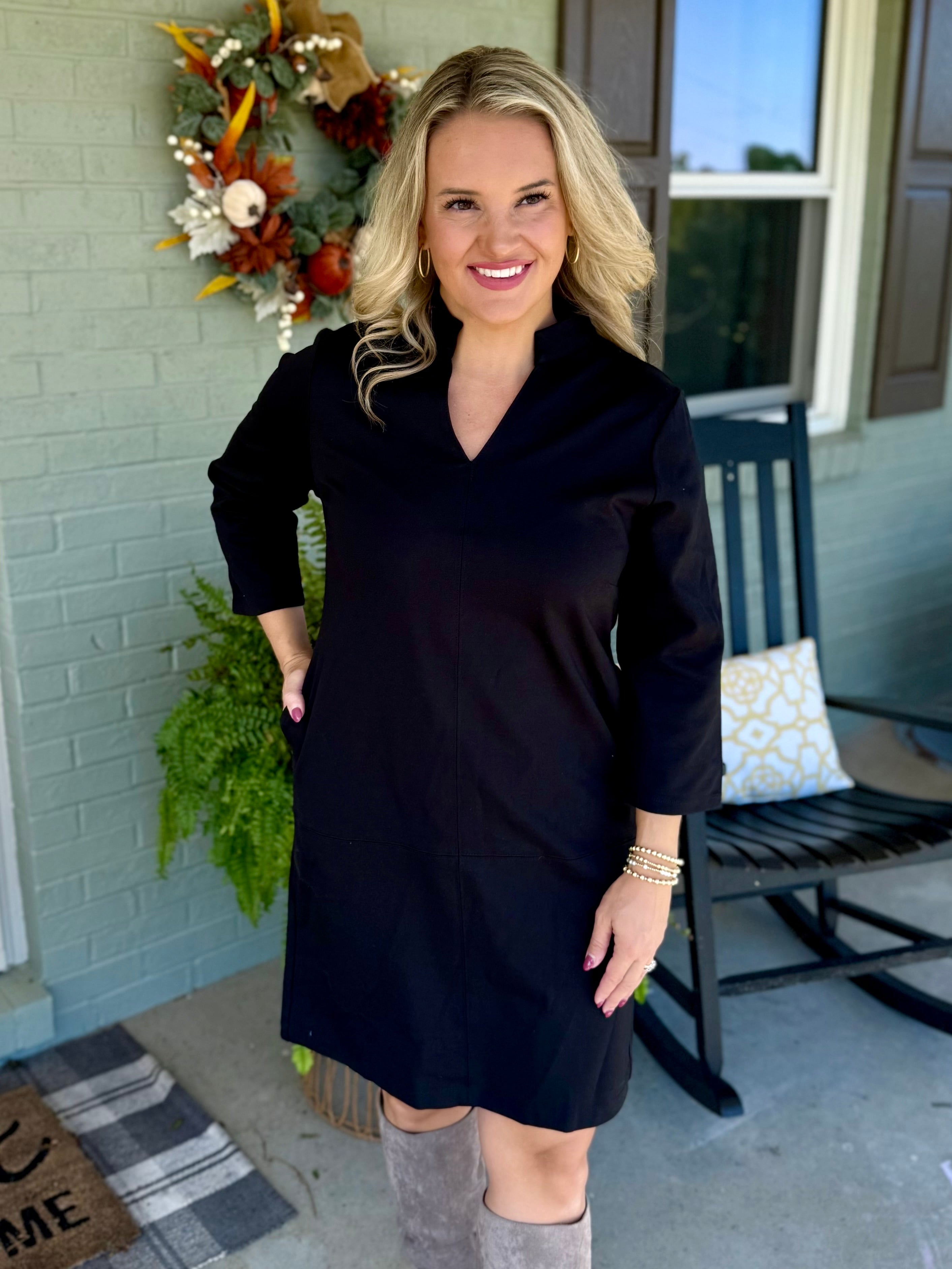 Magic A-Line Dress - Black-180 Dresses-Dear Scarlett-The Lovely Closet, Women's Fashion Boutique in Alexandria, KY