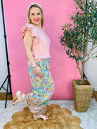 Spring Forward Printed Palazzo Pants-240 Pants-easel-The Lovely Closet, Women's Fashion Boutique in Alexandria, KY