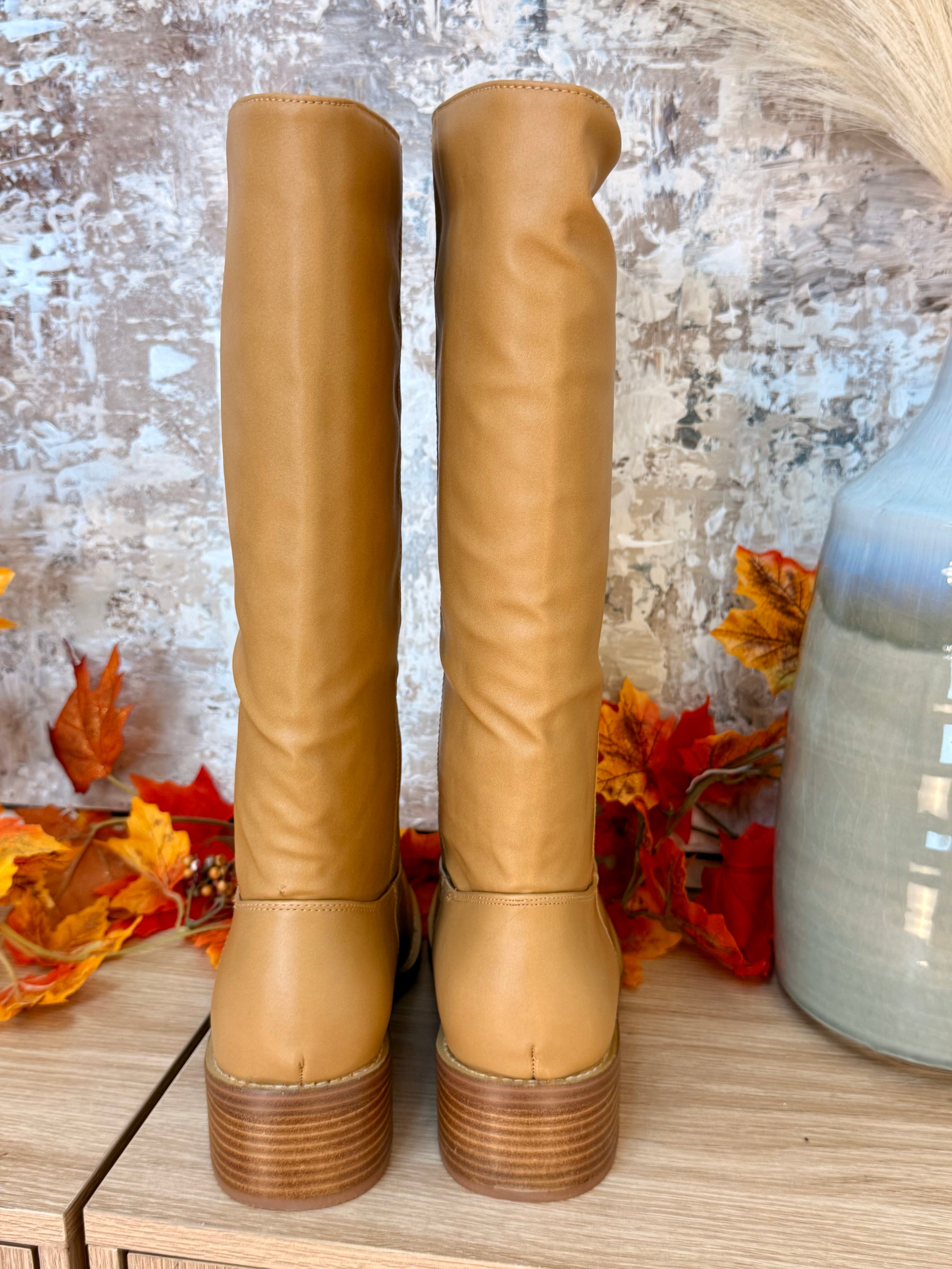 Corkys Put Up or Shut Up Boot - Camel Wide Calf-270 Shoes-Corkys-The Lovely Closet, Women's Fashion Boutique in Alexandria, KY