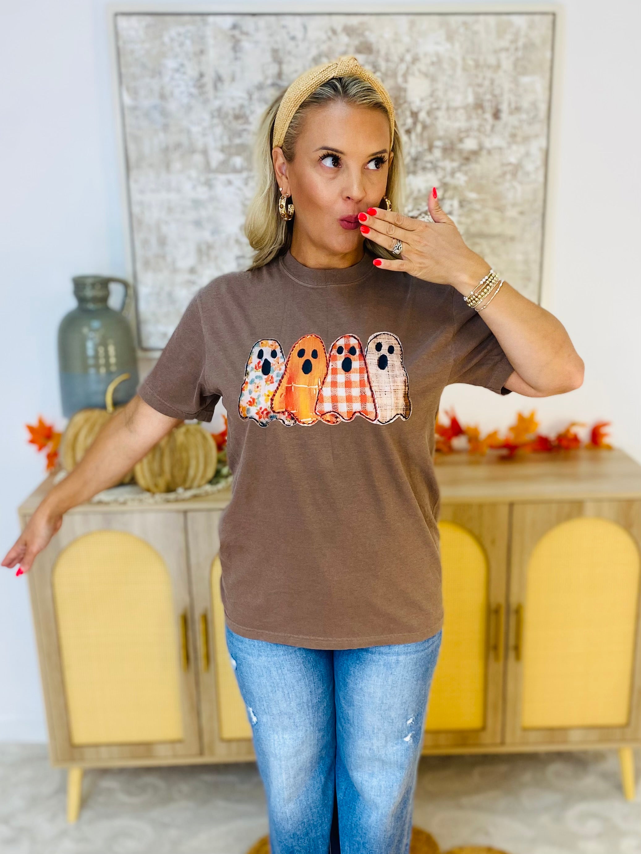 Hey Boo Tee-The Lovely Closet-The Lovely Closet, Women's Fashion Boutique in Alexandria, KY