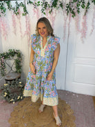 Fresh Floral Midi Dress-180 Dresses-umgee-The Lovely Closet, Women's Fashion Boutique in Alexandria, KY