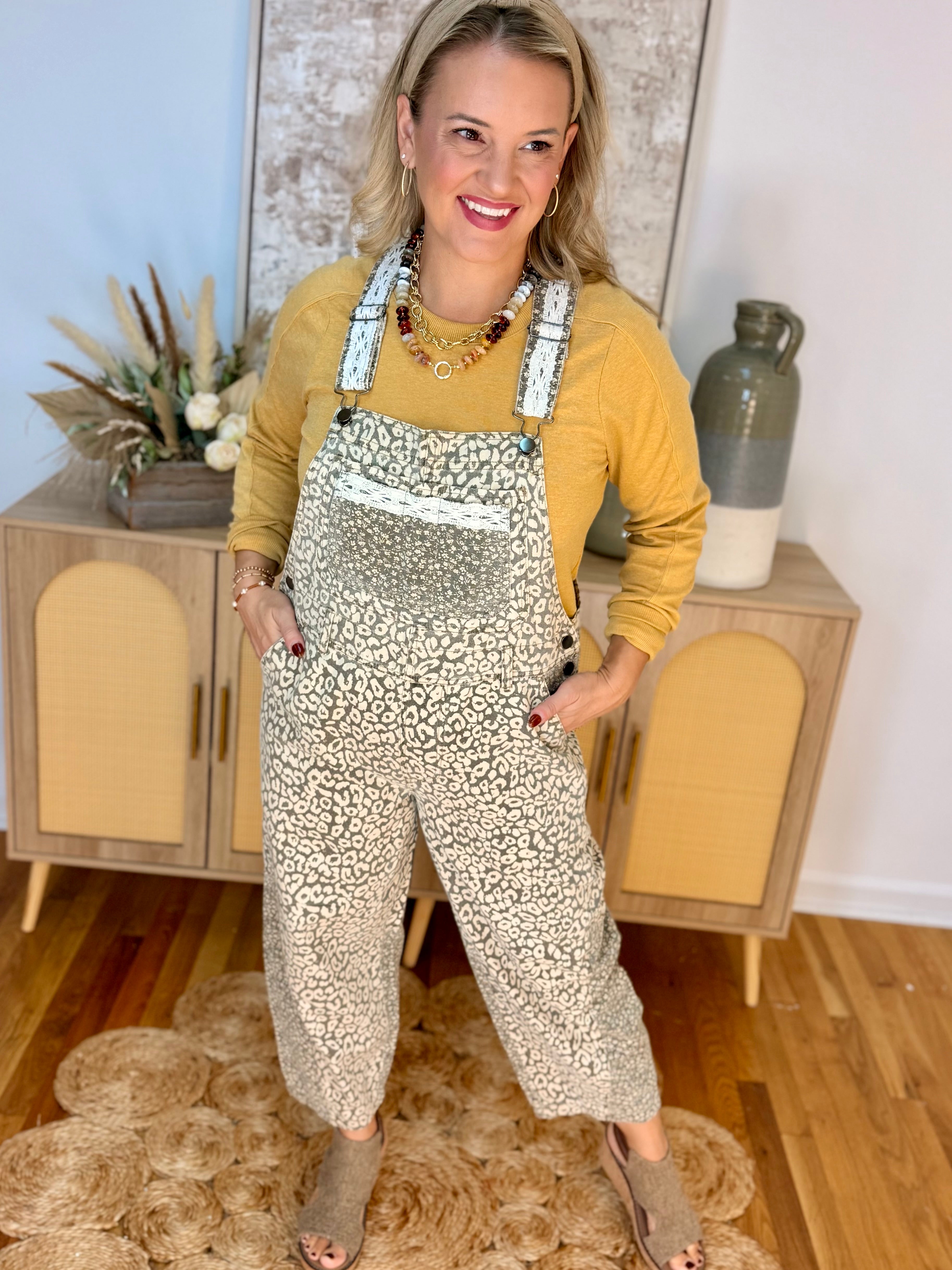 Wild About It Overalls - Mocha Grey-190 Rompers/Jumpsuits/Sets-easel-The Lovely Closet, Women's Fashion Boutique in Alexandria, KY