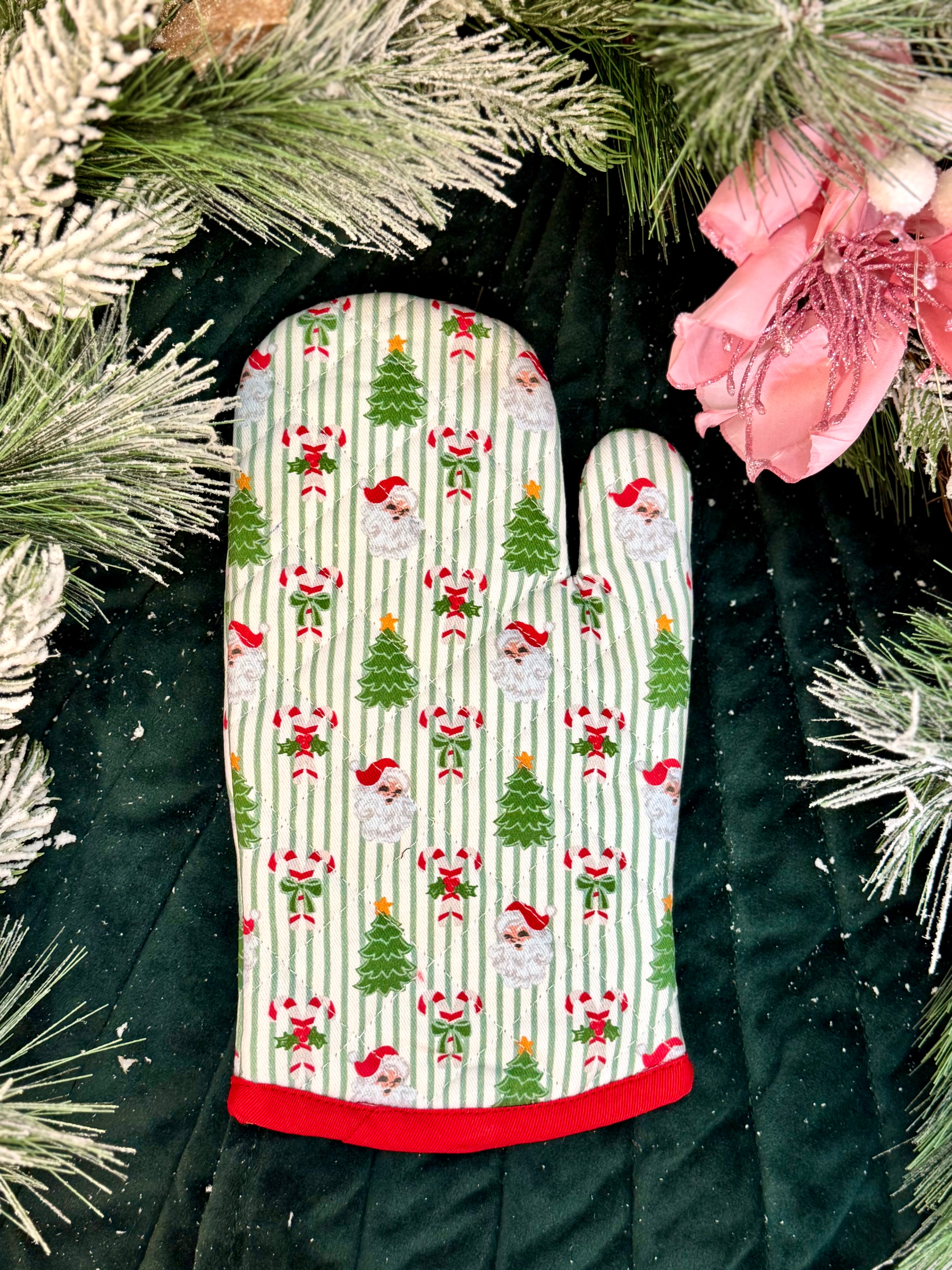 Oven Mitt - Peppermint Pine-350 Holiday-Mary Square-The Lovely Closet, Women's Fashion Boutique in Alexandria, KY