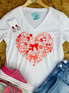 Cherry Heart Graphic T-Shirt-135 T-Shirt Bar-The Lovely Closet-The Lovely Closet, Women's Fashion Boutique in Alexandria, KY