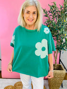 Spring Daisies Top-100 Short Sleeve Tops-The Lovely Closet-The Lovely Closet, Women's Fashion Boutique in Alexandria, KY