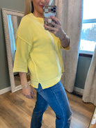 Give Me Sunshine Sweater-100 Short Sleeve Tops-easel-The Lovely Closet, Women's Fashion Boutique in Alexandria, KY