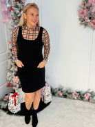 Jess Lea - Rory Ribbed Jumper Dress - Black-180 Dresses-Jess Lea-The Lovely Closet, Women's Fashion Boutique in Alexandria, KY