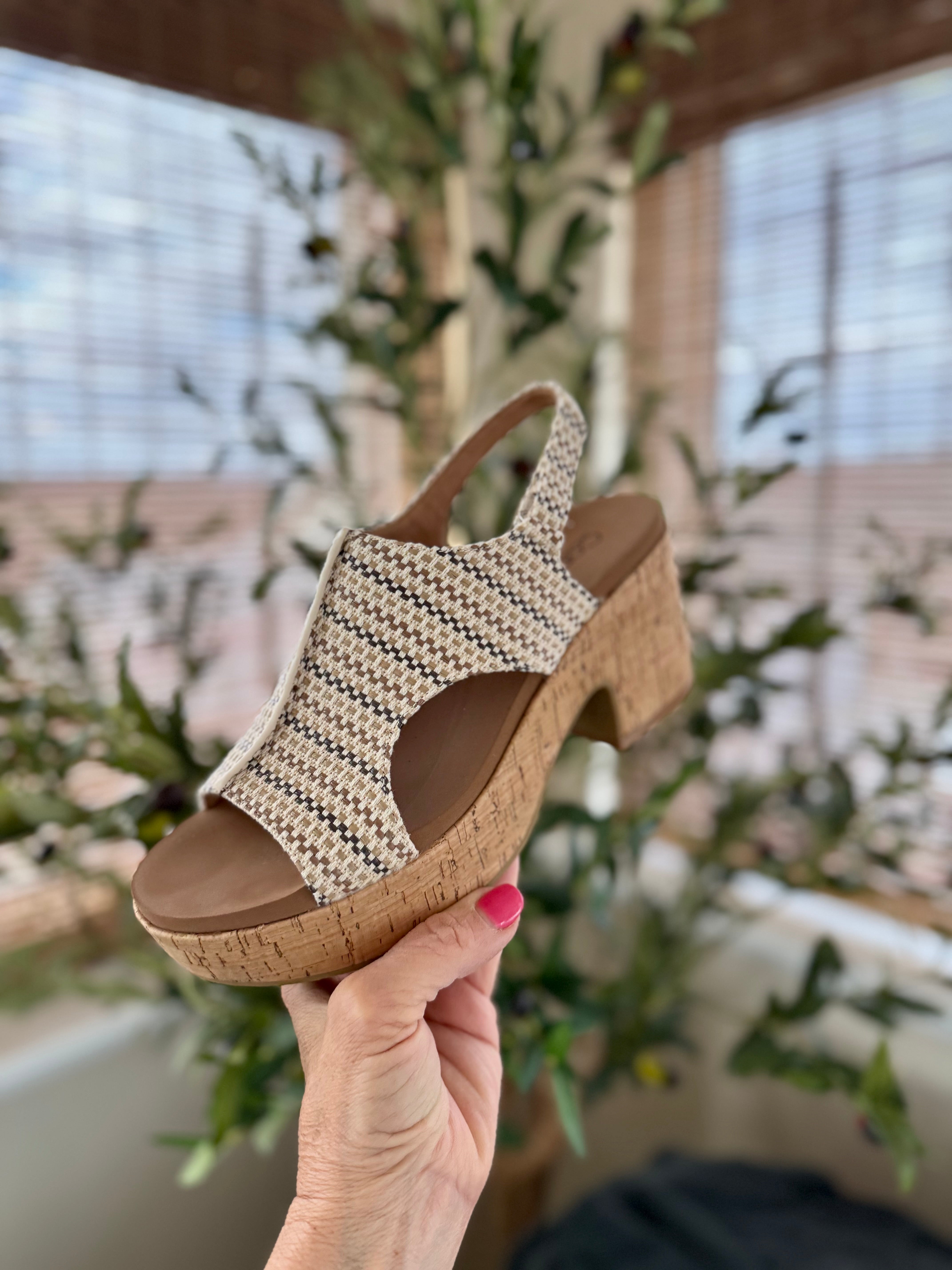 Corkys Miss Carley - Tan Multi-270 Shoes-The Lovely Closet-The Lovely Closet, Women's Fashion Boutique in Alexandria, KY