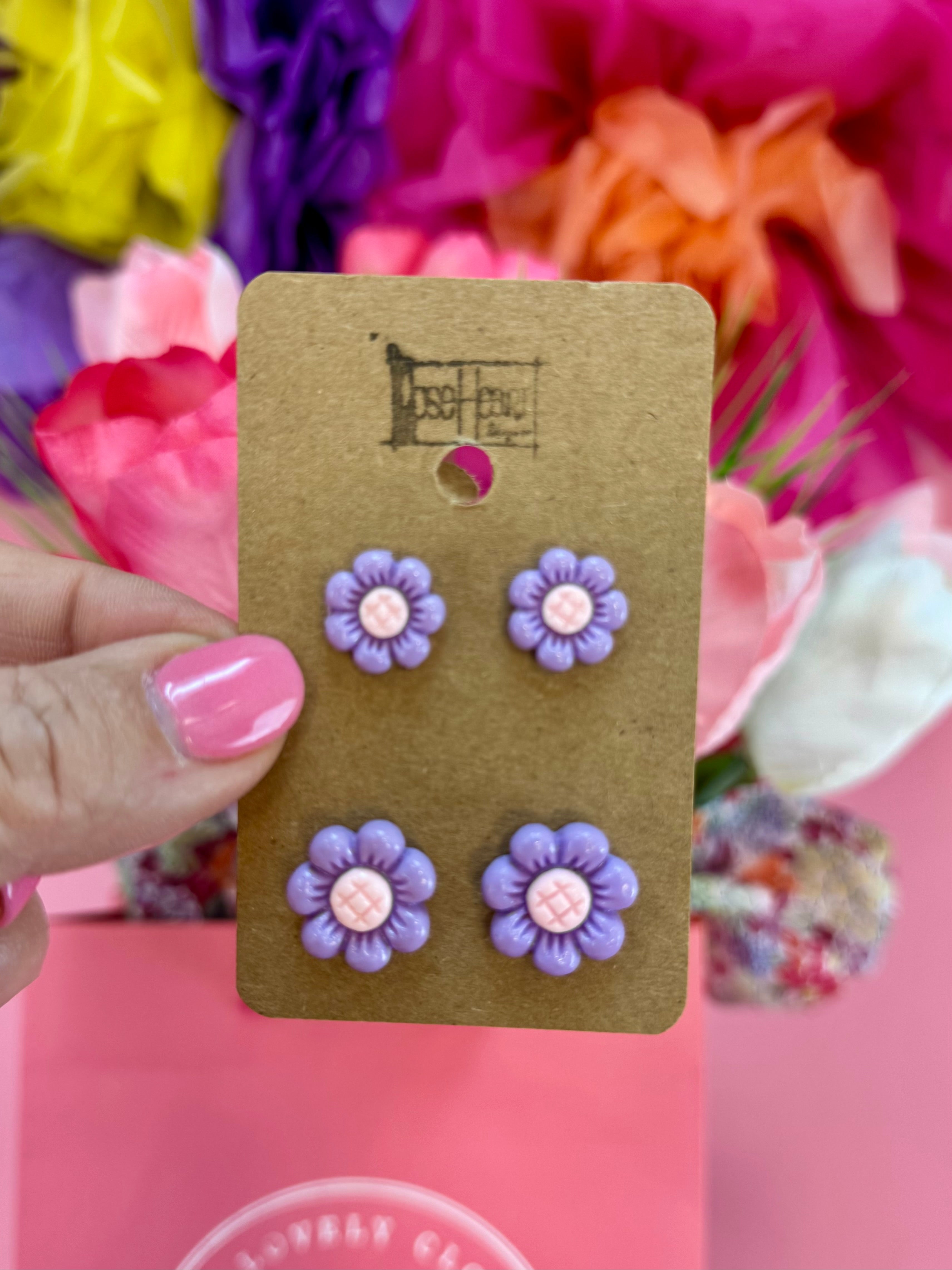 RoseHeart Mommy & Me Earring Set-The Lovely Closet-The Lovely Closet, Women's Fashion Boutique in Alexandria, KY
