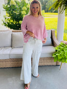 Relaxed Cargo Wide Leg Pants - Gray-240 Pants-easel-The Lovely Closet, Women's Fashion Boutique in Alexandria, KY