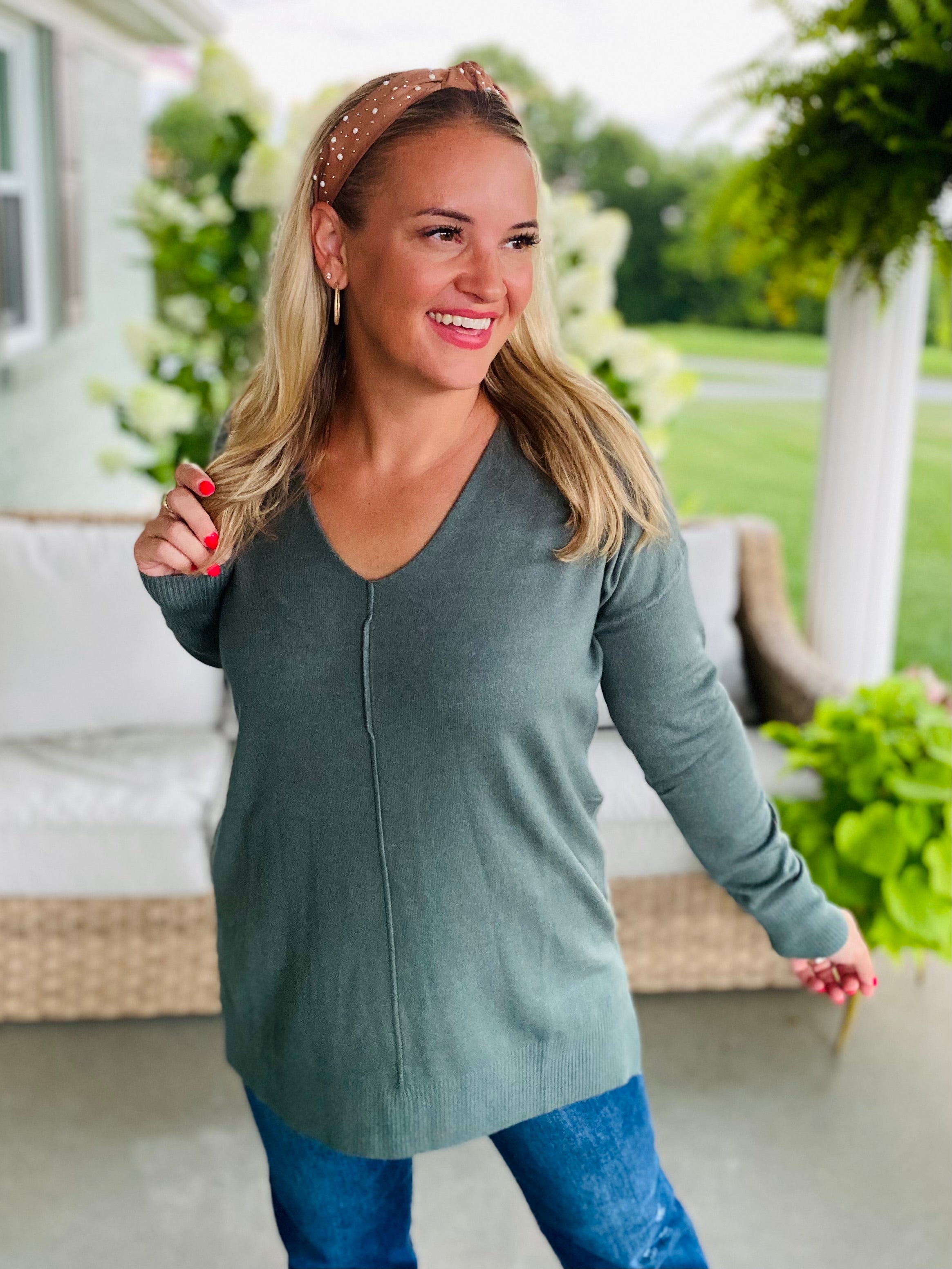 Dream Sweater - Teal-140 Sweaters-zenana-The Lovely Closet, Women's Fashion Boutique in Alexandria, KY