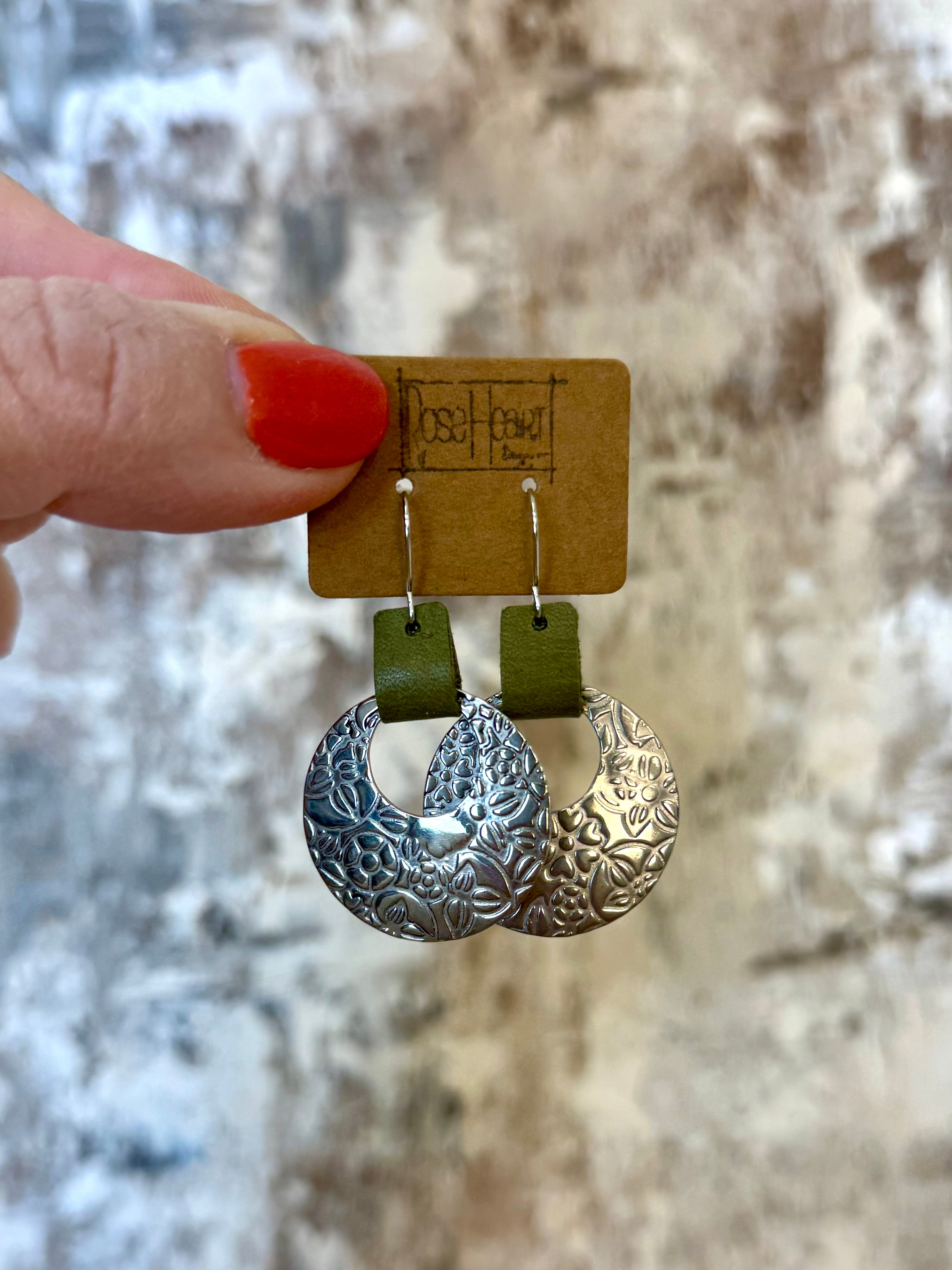 RoseHeart Earrings - Dressed for Fall-180 Dresses-RH-The Lovely Closet, Women's Fashion Boutique in Alexandria, KY