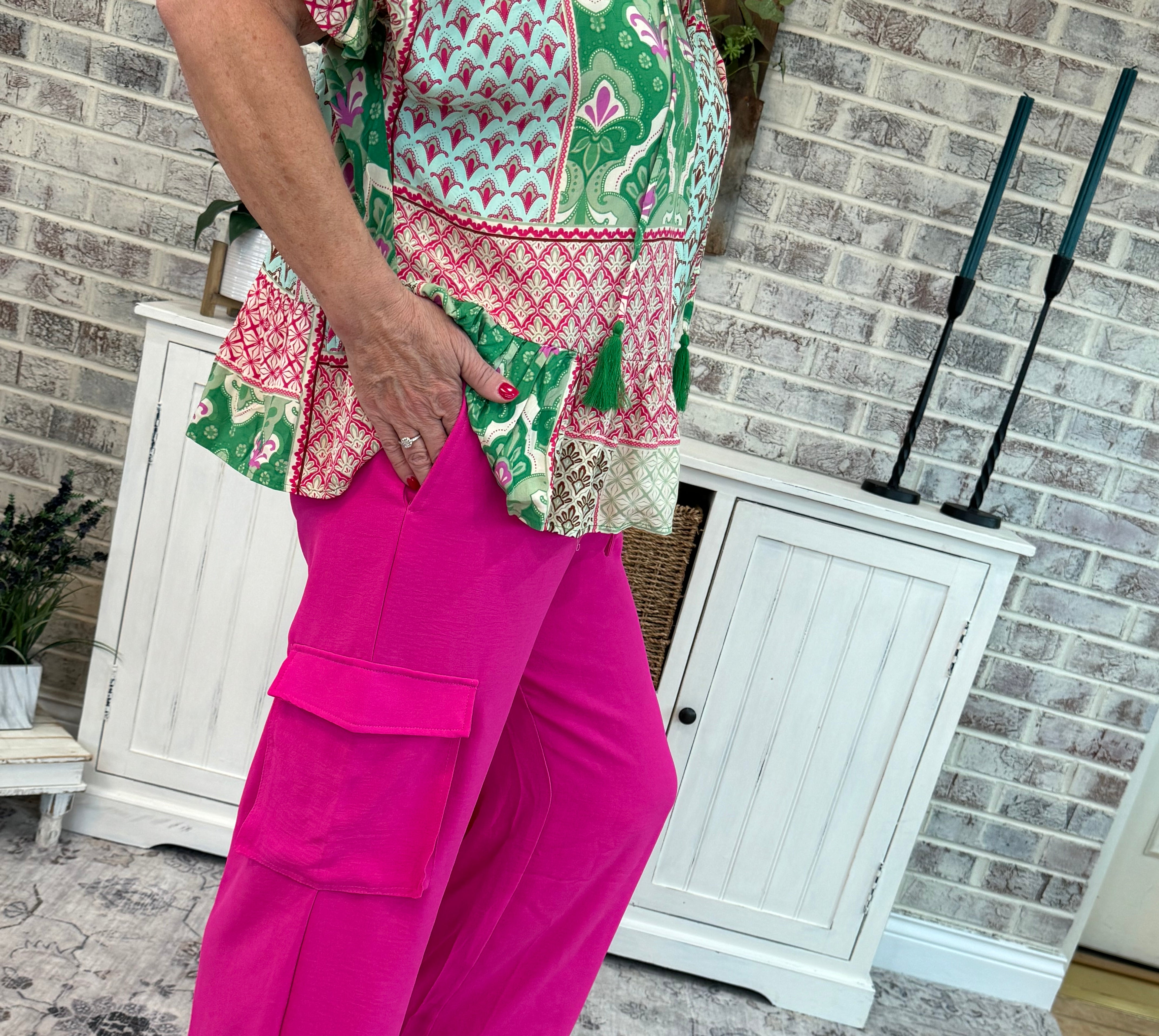 Find Me In The Flowers Cargo Pants-The Lovely Closet-The Lovely Closet, Women's Fashion Boutique in Alexandria, KY