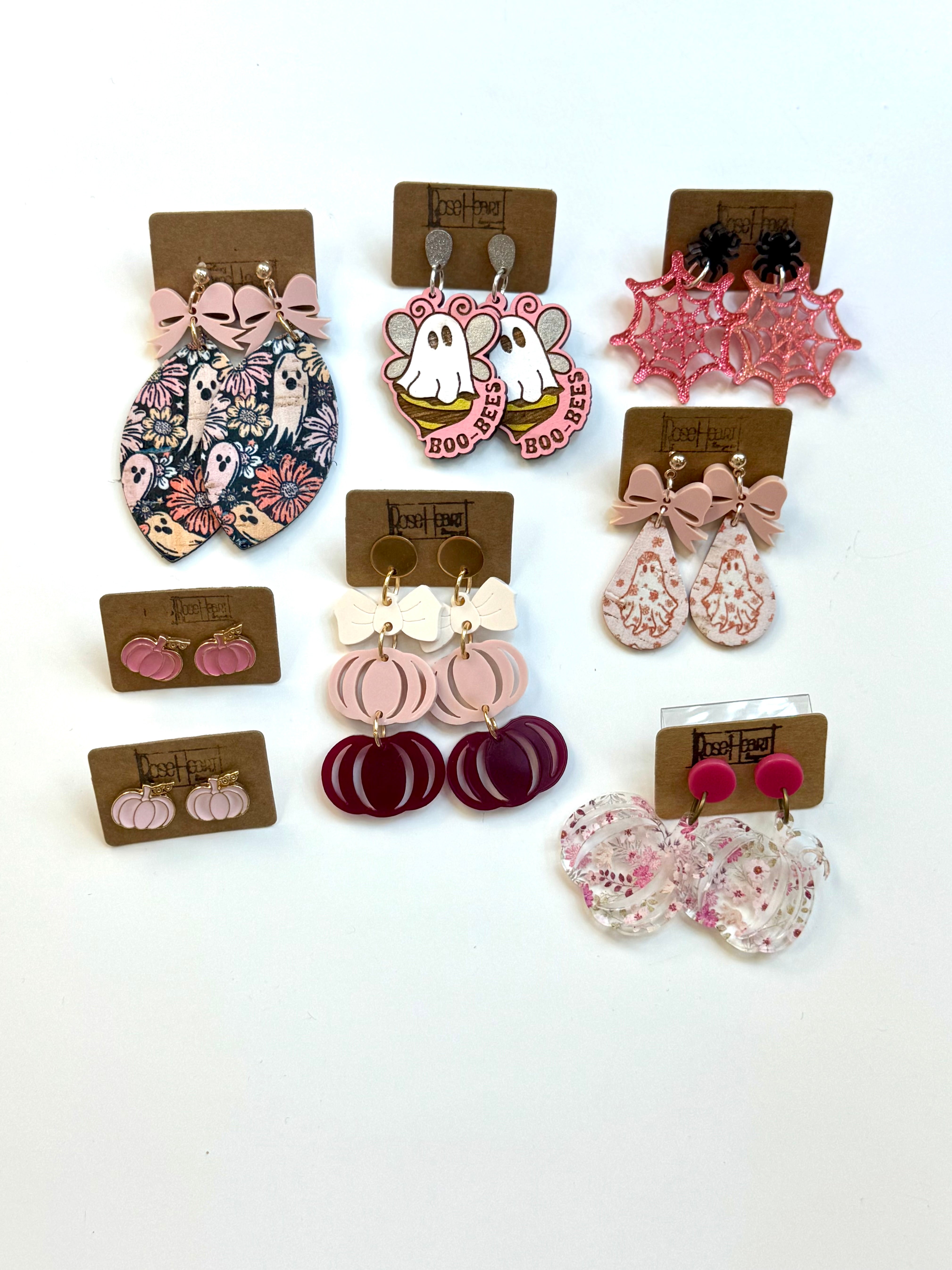 RoseHeart Earrings 2025 Pinktober!-280 Accessories-RH-The Lovely Closet, Women's Fashion Boutique in Alexandria, KY